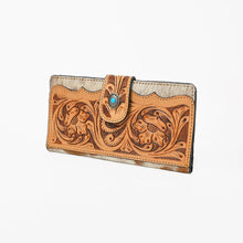 Load image into Gallery viewer, Cold Springs Too Hand-Tooled Harness Leather Bifold Wallet