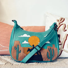 Load image into Gallery viewer, Headed West Western Leather Crossbody Purse