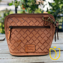 Load image into Gallery viewer, Rockwell Ranch Hand Tooled Leather Crossbody Purse
