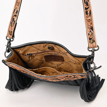 Load image into Gallery viewer, Regal Quilted Hand Tooled Leather Crossbody Purse