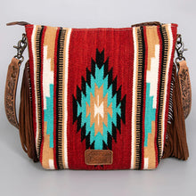 Load image into Gallery viewer, Red Bud Western Leather Crossbody Purse