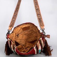 Load image into Gallery viewer, Red Bud Western Leather Crossbody Purse