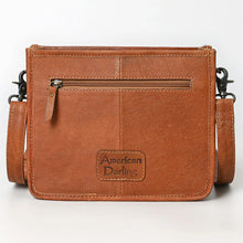 Load image into Gallery viewer, Juniper Hand Tooled Leather Crossbody Purse