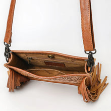 Load image into Gallery viewer, Juniper Hand Tooled Leather Crossbody Purse