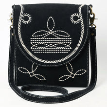 Load image into Gallery viewer, The Faith Suede Boot Stitch Crossbody Purse