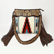 Load image into Gallery viewer, Azula Fire Western Leather Crossbody Purse