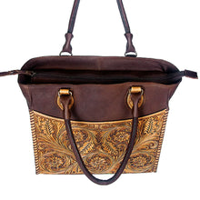 Load image into Gallery viewer, Stove Creek Western Leather Tote Bag