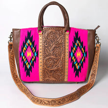 Load image into Gallery viewer, Rosey Creek Western Leather Tote Bag
