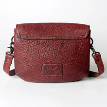 Load image into Gallery viewer, The Wallace Red Vintage Leather Crossbody Purse