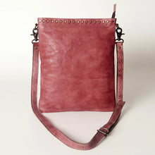 Load image into Gallery viewer, The Barkley Burgundy Vintage Leather Crossbody Purse