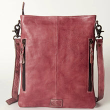 Load image into Gallery viewer, The Barkley Burgundy Vintage Leather Crossbody Purse