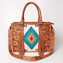 Load image into Gallery viewer, Woodcreek Western Leather Tote Bag