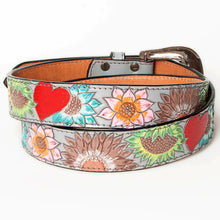 Load image into Gallery viewer, You Have My Heart Hand Tooled Leather Belt