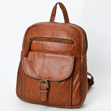 Load image into Gallery viewer, Cognac Western Leather Backpack