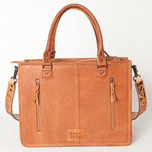 Load image into Gallery viewer, Flower Mountain Western Leather Tote Bag