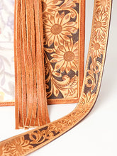 Load image into Gallery viewer, Flower Mountain Western Leather Tote Bag