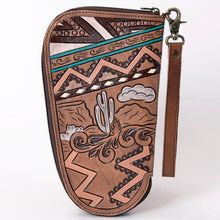 Load image into Gallery viewer, Gunlock Brown Western Leather Gun Case
