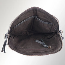 Load image into Gallery viewer, Old Grace Black Vintage Leather Crossbody Purse