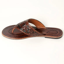 Load image into Gallery viewer, Blythe Island Hand Tooled Leather Sandals