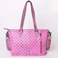 Load image into Gallery viewer, Pink Skies Hand Tooled Leather Purse