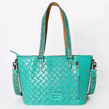 Load image into Gallery viewer, Green Country Hand Tooled Leather Purse