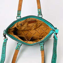 Load image into Gallery viewer, Green Country Hand Tooled Leather Purse