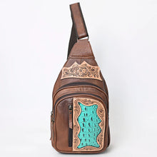 Load image into Gallery viewer, Green Acres Western Leather Sling Bag