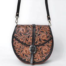 Load image into Gallery viewer, Oakley Basin Hand Tooled Leather Crossbody Purse