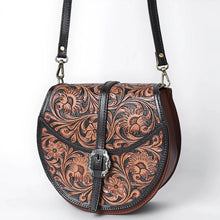 Load image into Gallery viewer, Oakley Basin Hand Tooled Leather Crossbody Purse