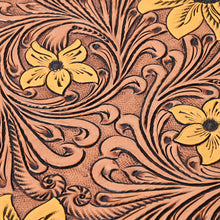 Load image into Gallery viewer, Wagon Train Hand Tooled Leather Jewelry box