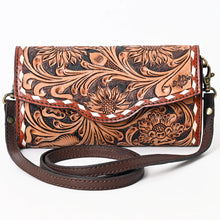 Load image into Gallery viewer, Sugarloaf Western Leather Crossbody Wallet