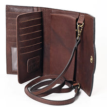 Load image into Gallery viewer, Sugarloaf Western Leather Crossbody Wallet