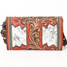 Load image into Gallery viewer, Bel Air Vista Western Leather Crossbody Wallet