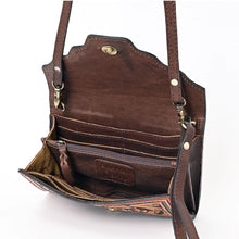 Load image into Gallery viewer, Bel Air Vista Western Leather Crossbody Wallet