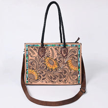 Load image into Gallery viewer, Country Meadows Hand Tooled Leather Shoulder Bag