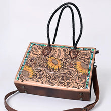 Load image into Gallery viewer, Country Meadows Hand Tooled Leather Shoulder Bag
