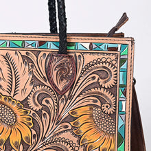 Load image into Gallery viewer, Country Meadows Hand Tooled Leather Shoulder Bag
