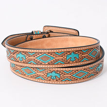 Load image into Gallery viewer, The Thunderbird Hand Tooled Leather Belt