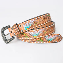 Load image into Gallery viewer, Garden Grove Hand Tooled Leather Belt