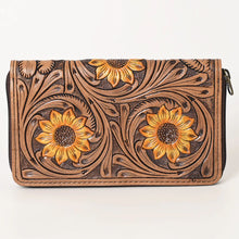 Load image into Gallery viewer, Sunflower Springs Hand Tooled Leather Wallet