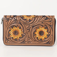 Load image into Gallery viewer, Sunflower Springs Hand Tooled Leather Wallet