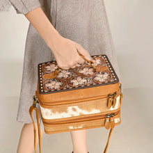 Load image into Gallery viewer, Pinto Spirit Hand Tooled Leather Jewelry Box