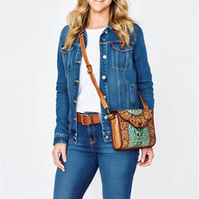 Load image into Gallery viewer, Ozark Lake Western Tooled Leather Crossbody Purse
