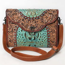 Load image into Gallery viewer, Ozark Lake Western Tooled Leather Crossbody Purse