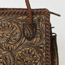 Load image into Gallery viewer, Tenney Hand Tooled Leather Tote Bag