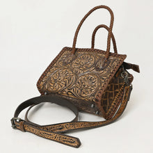 Load image into Gallery viewer, Tenney Hand Tooled Leather Tote Bag