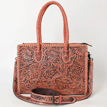 Load image into Gallery viewer, Persimmon Falls Hand Tooled Leather Tote Bag