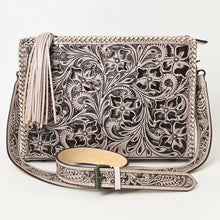 Load image into Gallery viewer, Buffalo Point Hand Tooled Leather Crossbody Purse