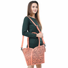 Load image into Gallery viewer, Aurelia Junction Hand Tooled Tote Bag