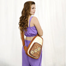 Load image into Gallery viewer, Shelby Hand Tooled Leather Sling Bag